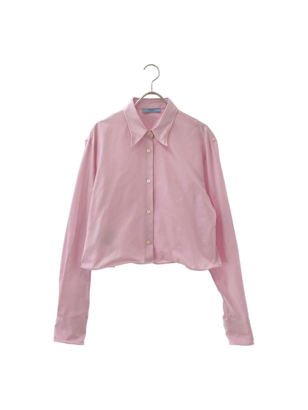 Prada Cropped Shirt with Wire Pink 40